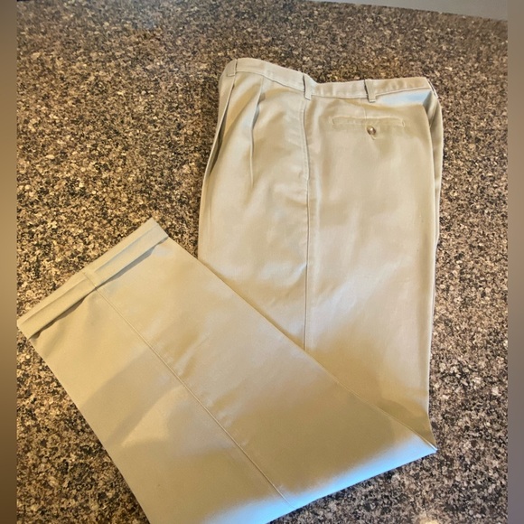 Men's Tan Cotton Chinos by BaytoBay Size 36x34 - Picture 1 of 7